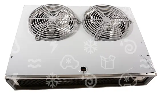 výparník ECO - Luvata EVS-131ED, 1.01 kW (dT 8 st., R404A), s odtáváním, EC ventilátory